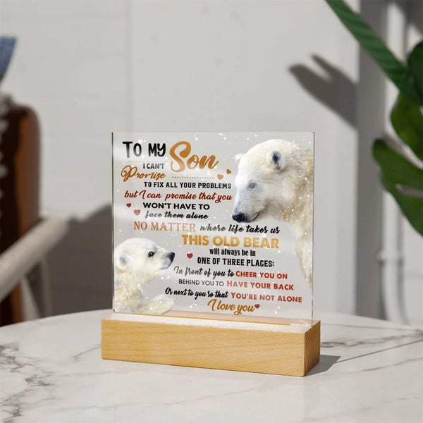 Son-Not Alone-Acrylic Acrylic Square Plaque