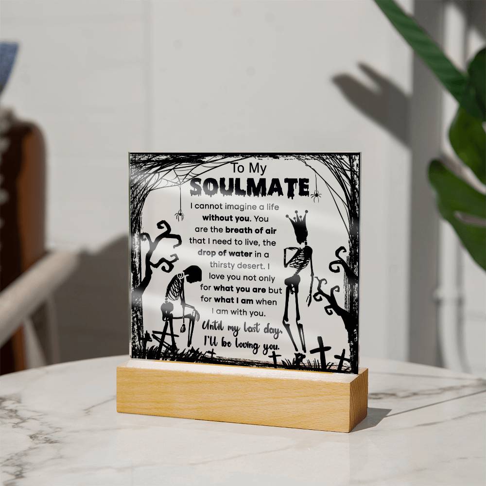 Halloween - Soulmate - breath of air - Acrylic Plaque