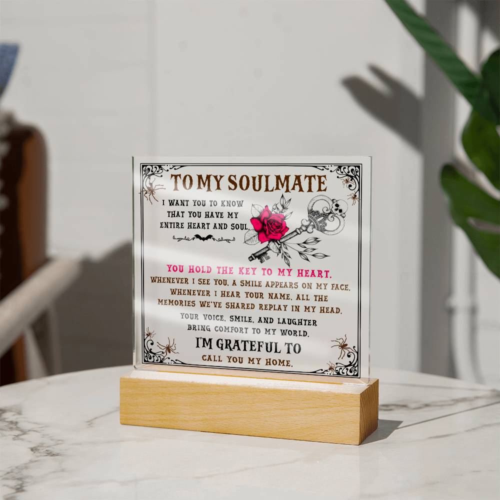 You Hold the Key to My Heart - Plaque