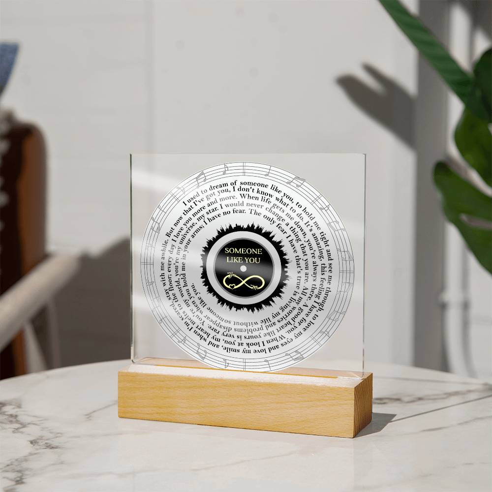 Soulmate-Someone Like You-Circle Acrylic Square Plaque