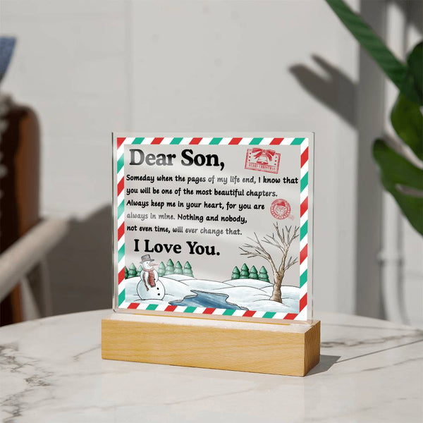 Son-Beautiful Chapters-Acrylic Acrylic Square Plaque