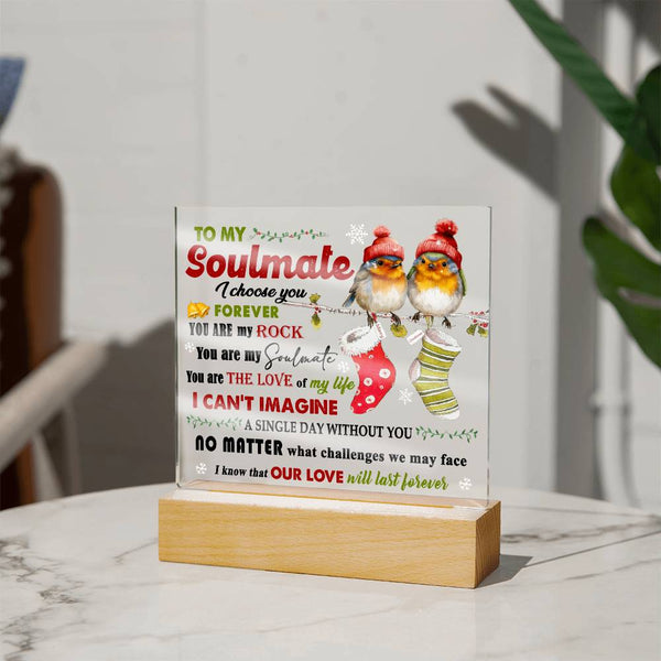 Soulmate-Last Forever-Acrylic Acrylic Square Plaque