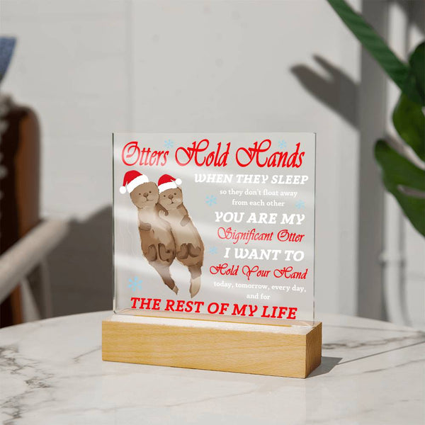 Soulmate-Hold Your Hand-Acrylic Acrylic Square Plaque