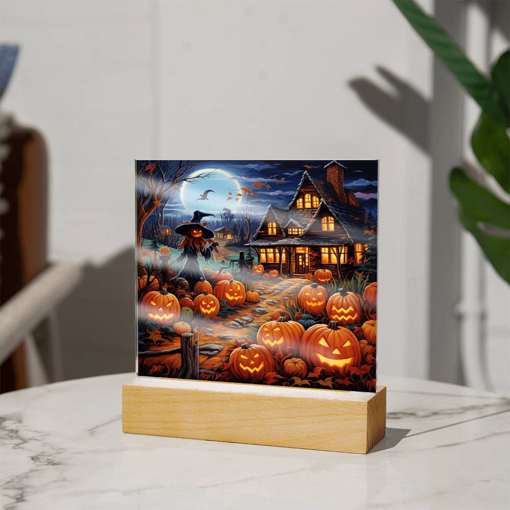 Halloween Home Acrylic Plaque