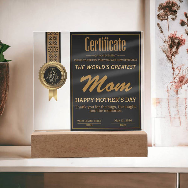 Mom-You Are Now-Acrylic Acrylic Square Plaque