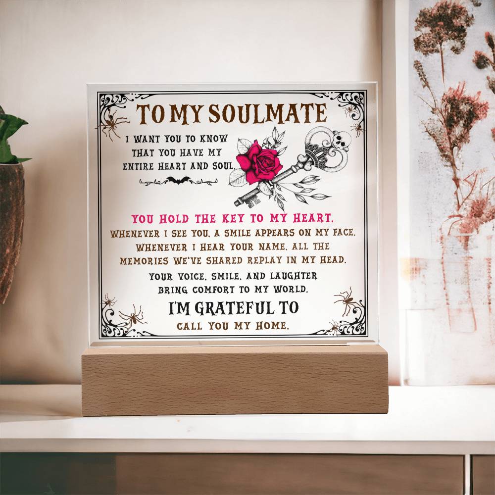 You Hold the Key to My Heart - Plaque