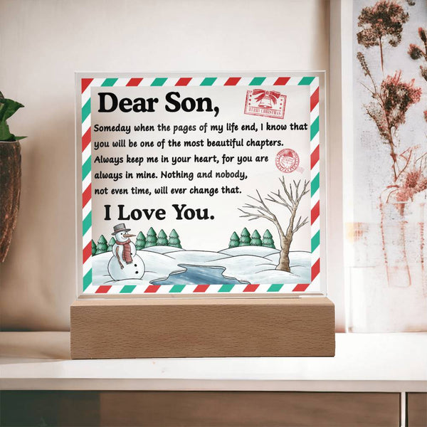 Son-Beautiful Chapters-Acrylic Acrylic Square Plaque