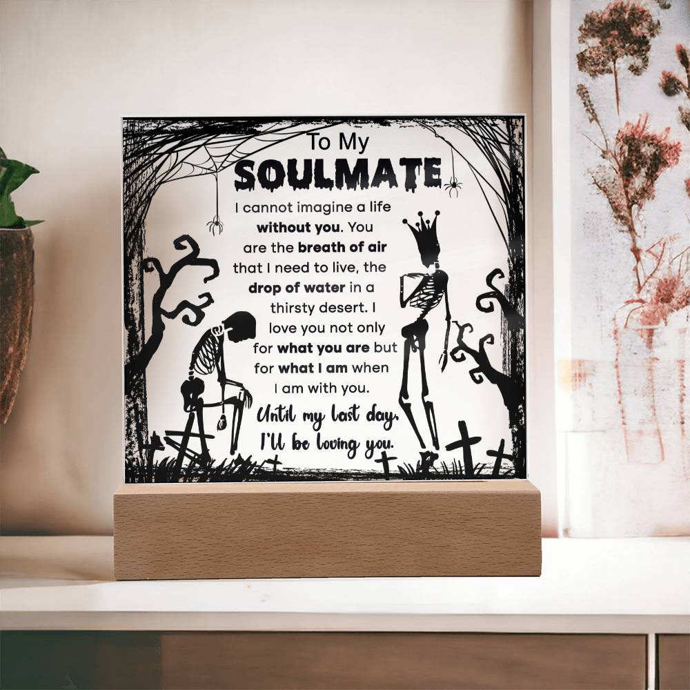 Halloween - Soulmate - breath of air - Acrylic Plaque