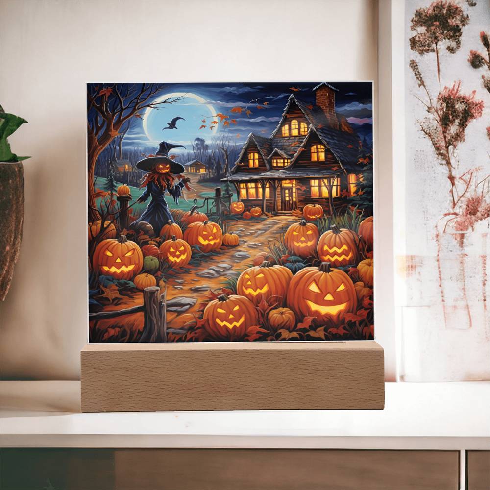 Halloween Home Acrylic Plaque