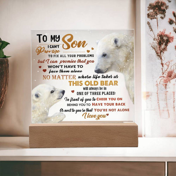 Son-Not Alone-Acrylic Acrylic Square Plaque