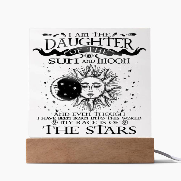 Daughter of the Sun and Moon-Acrylic Plaque