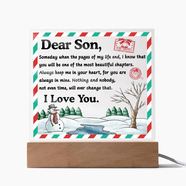 Son-Beautiful Chapters-Acrylic Acrylic Square Plaque