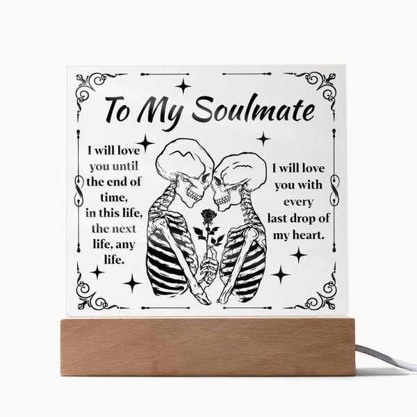 Halloween - Soulmate - until the end of time - Acrylic Plaque
