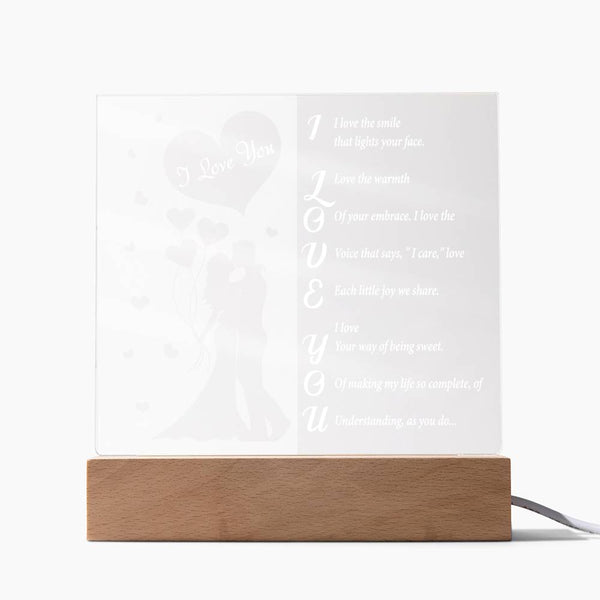 Soulmate-As You Do- Acrylic Square Plaque