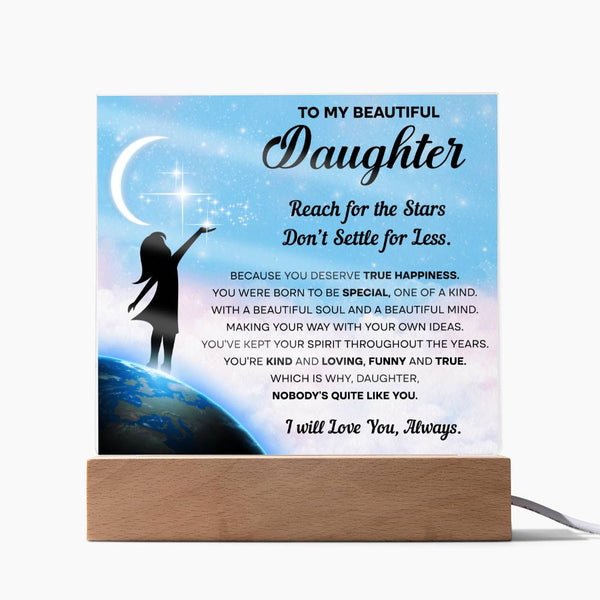 My Daughter Kind Loving Acrylic Plaque
