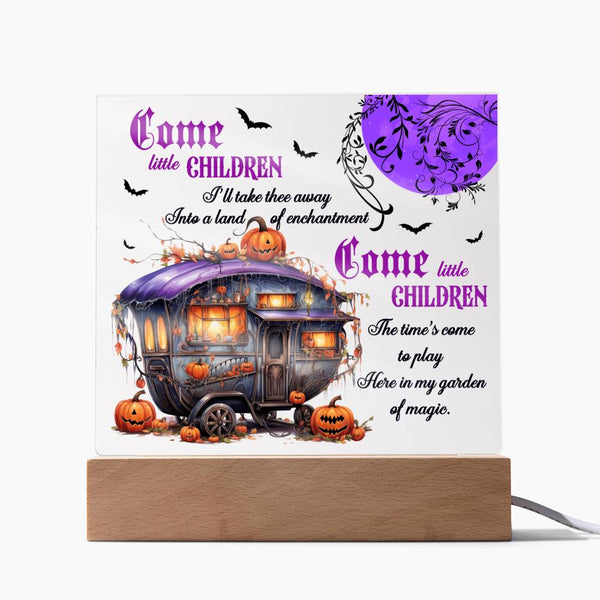 Halloween Garden of Magic Acrylic Plaque