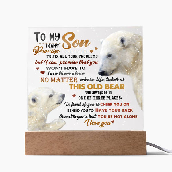 Son-Not Alone-Acrylic Acrylic Square Plaque