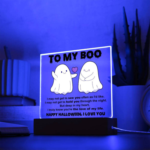 To My Boo - Halloween Plaque for a Spooky Surprise