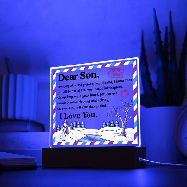 Son-Beautiful Chapters-Acrylic Acrylic Square Plaque