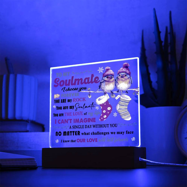 Soulmate-Last Forever-Acrylic Acrylic Square Plaque