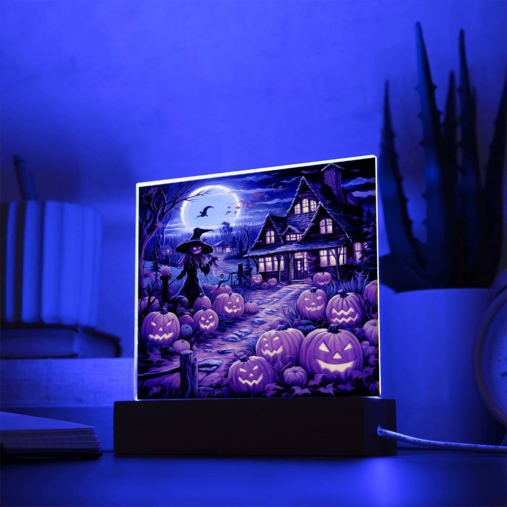 Halloween Home Acrylic Plaque