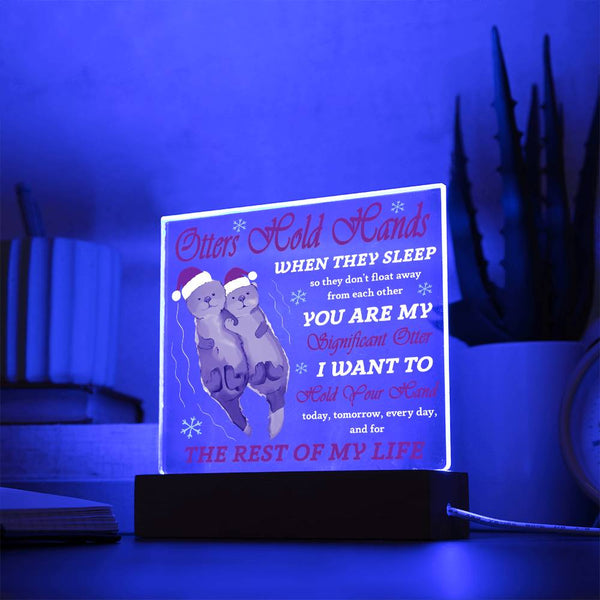 Soulmate-Hold Your Hand-Acrylic Acrylic Square Plaque