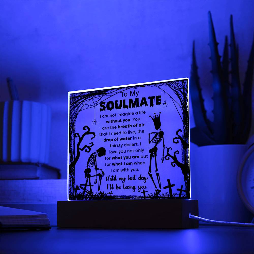 Halloween - Soulmate - breath of air - Acrylic Plaque