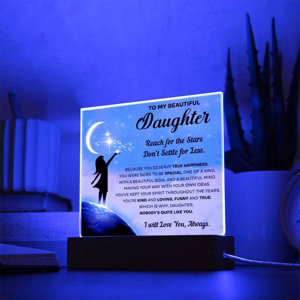 My Daughter Kind Loving Acrylic Plaque
