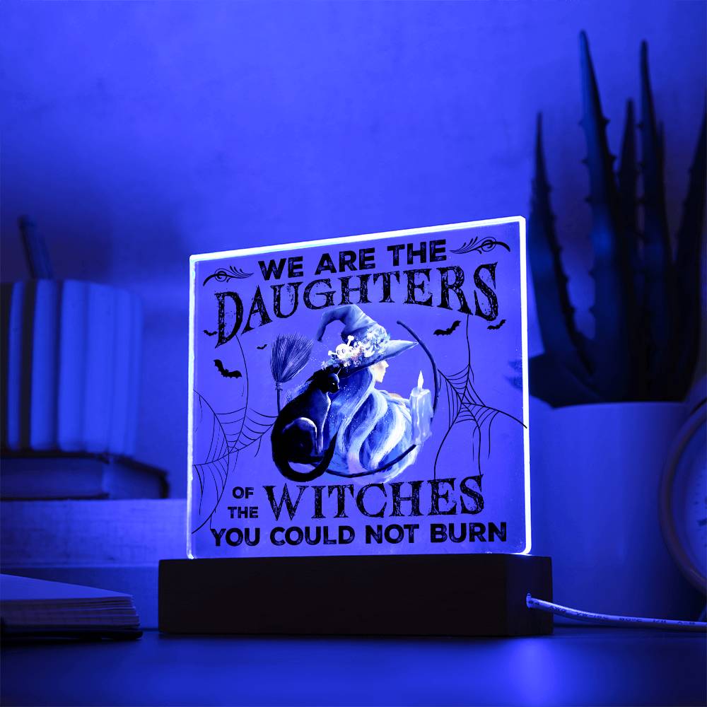 Halloween Daughters of the Witches, You Could not Burn Acrylic Plaques