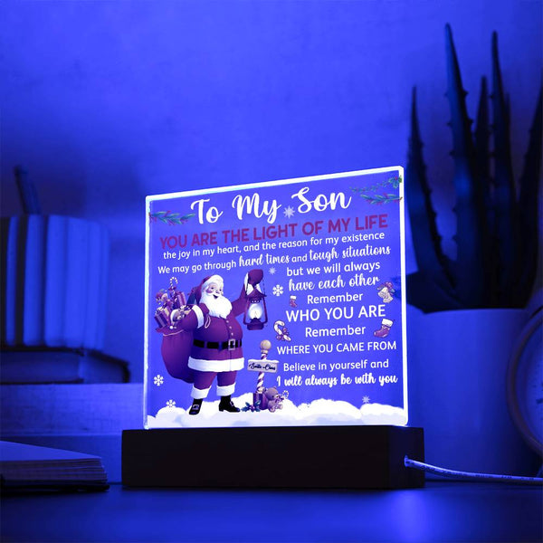 Son-The Light-Acrylic Acrylic Square Plaque