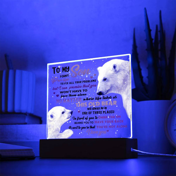 Son-Not Alone-Acrylic Acrylic Square Plaque