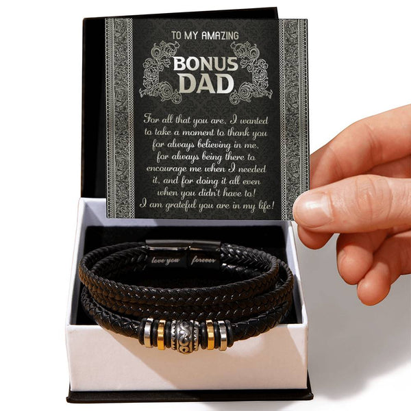 Dad-In My Life-Bracelet Stylish Men's Leather Bracelet | Unique Father's Day Gift