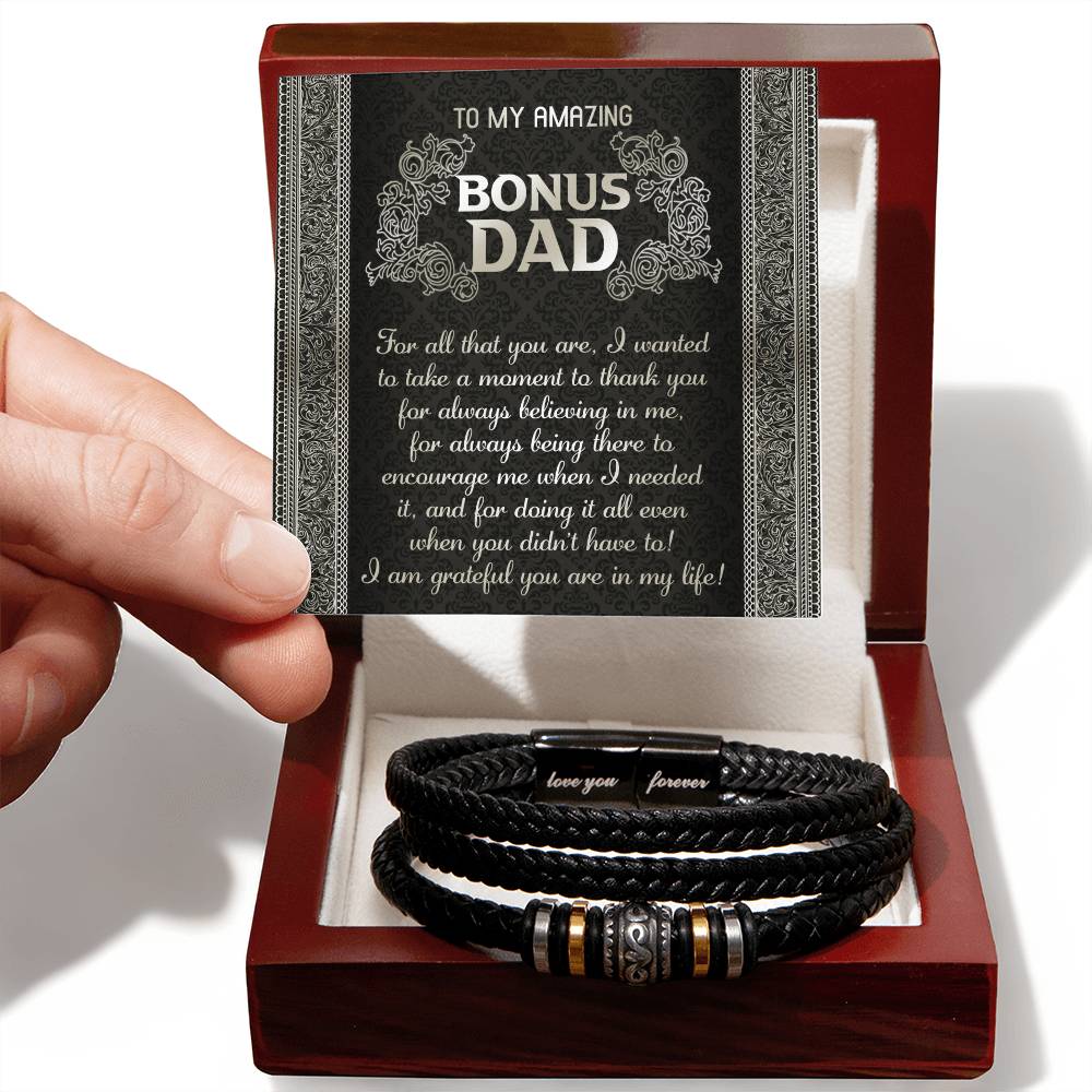 Dad-In My Life-Bracelet Stylish Men's Leather Bracelet | Unique Father's Day Gift