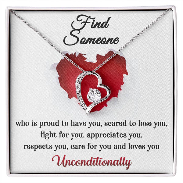 Find Someone Forever Love Pendant Necklace