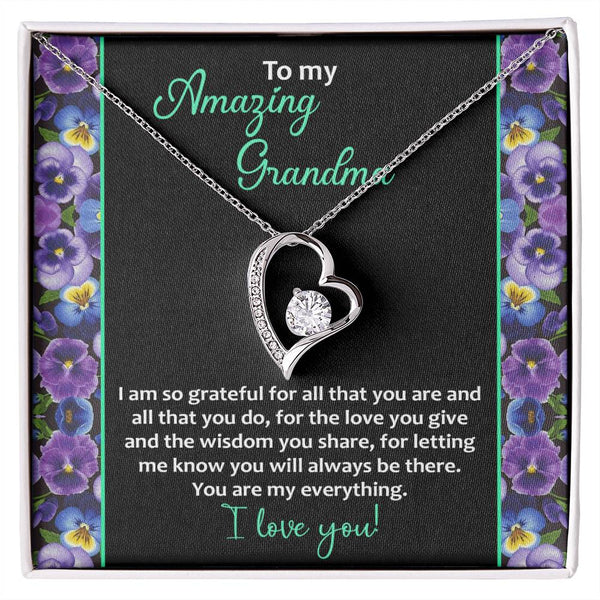 Grandma-My Everything Forever Love Pendant Necklace
