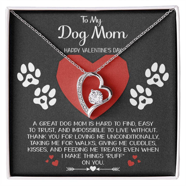 Dog Mom-Hard To Find Forever Love Pendant Necklace