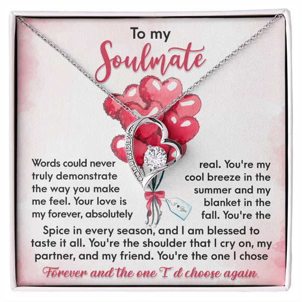 Soulmate-I Chose Forever Forever Love Pendant Necklace