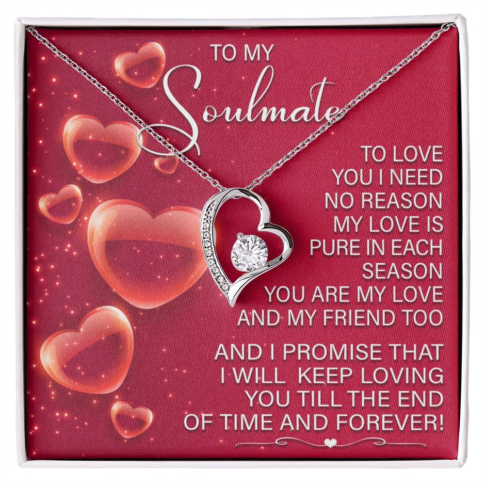 Soulmate-Keep Loving You Forever Love Pendant Necklace