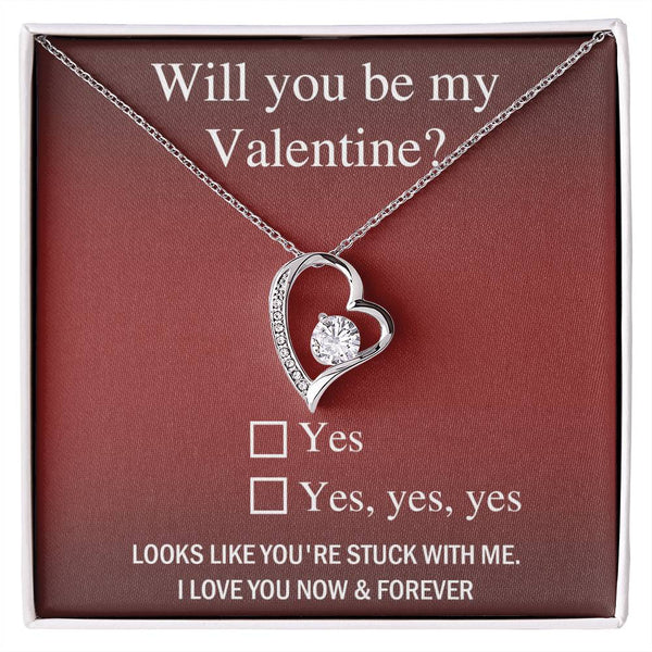 Soulmate-Be My Valentine Forever Love Pendant Necklace