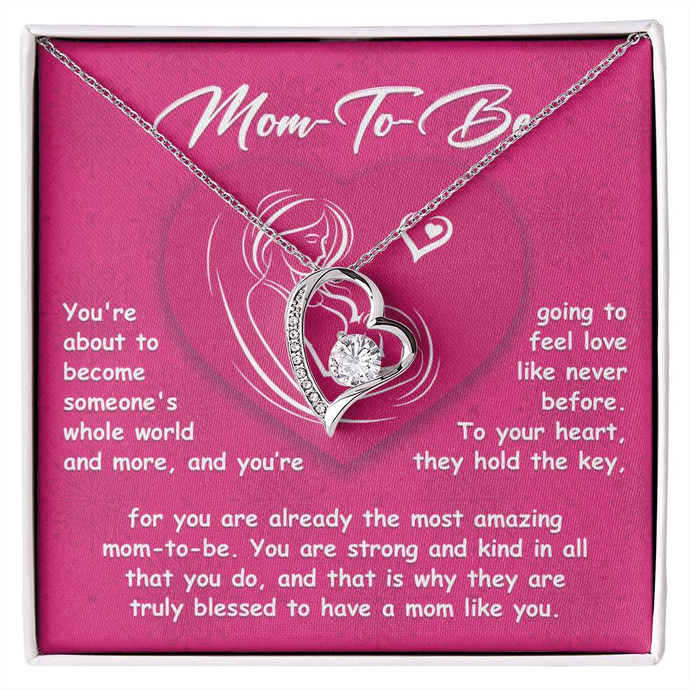 Mom To Be-Someone_s Whole World Forever Love Pendant Necklace