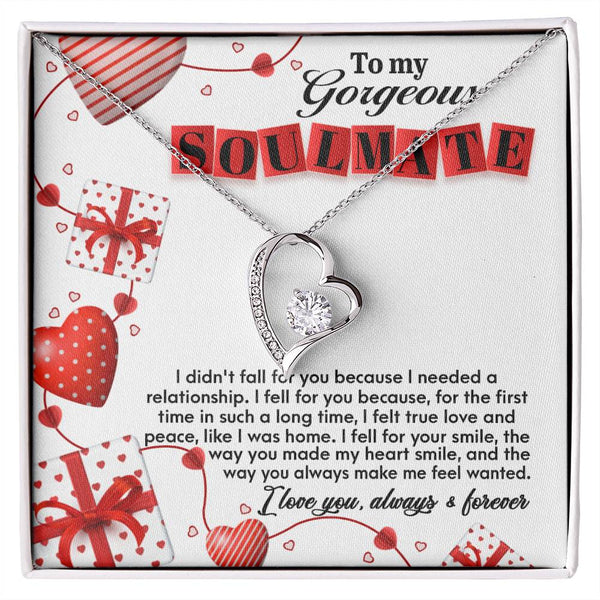 Soulmate-Fall For You Forever Love Pendant Necklace