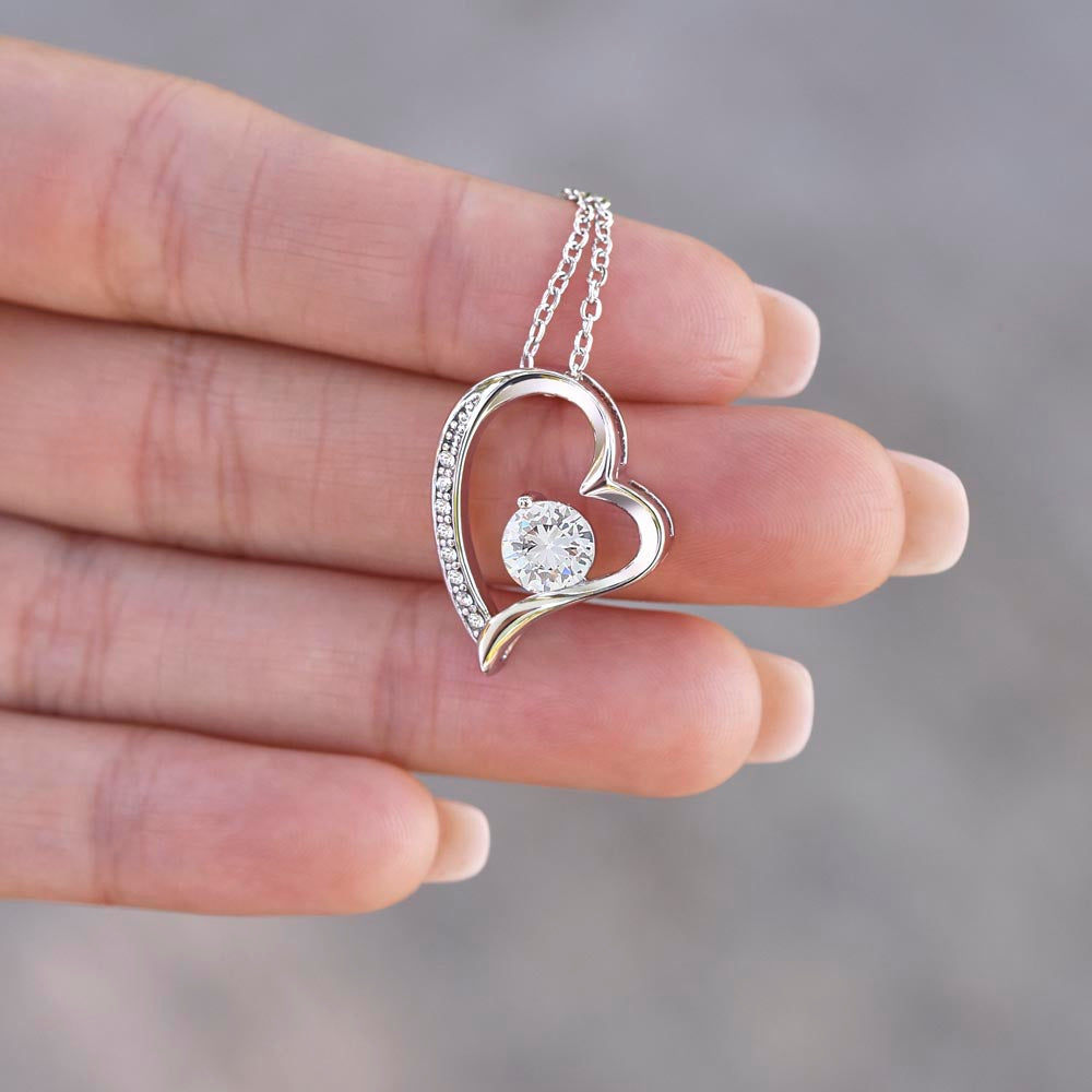 Eternal Remorse: Forever Love Necklace with 'I'm Sorry' Message Card