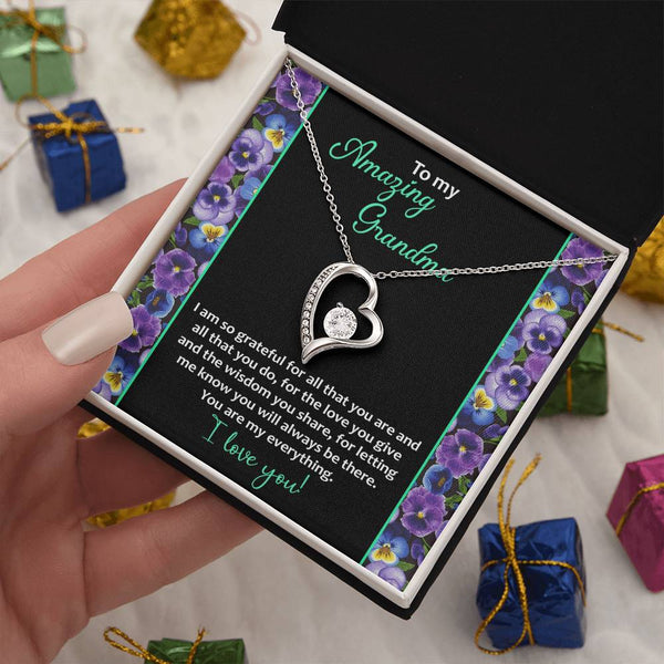 Grandma-My Everything Forever Love Pendant Necklace