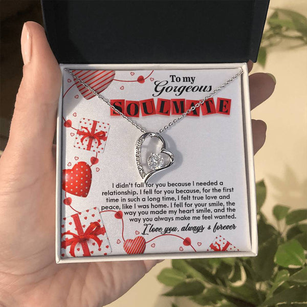 Soulmate-Fall For You Forever Love Pendant Necklace