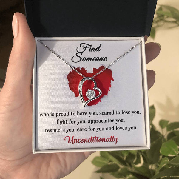 Find Someone Forever Love Pendant Necklace