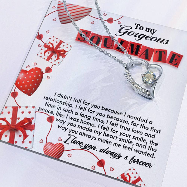 Soulmate-Fall For You Forever Love Pendant Necklace