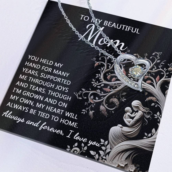 Mom-On My Own Forever Love Pendant Necklace