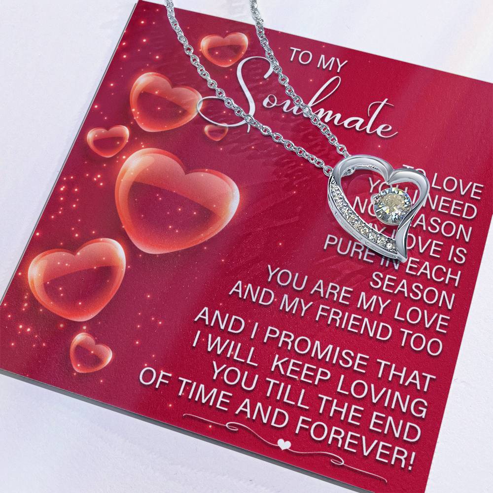 Soulmate-Keep Loving You Forever Love Pendant Necklace