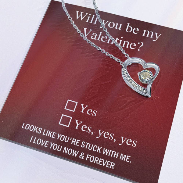 Soulmate-Be My Valentine Forever Love Pendant Necklace