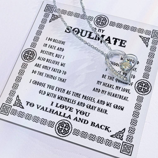 Soulmate-Gray Hair Forever Love Pendant Necklace
